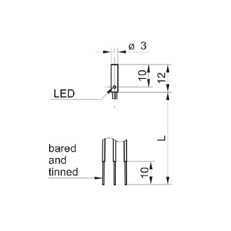 DPI D03 PNP NF P1mm noyé 12mm Inox 6-30Vdc / Fils 0.5m - IFRM 03P3713/QL-Lire la description