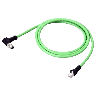 Câble Ethernet FH-V7, angle droit 10 m, connecteur M12 - FHV-VNLB 10M-Lire la description