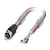 M12A Fem Droit 5p; Câble Blindé PUR Violet 15m, CANopen, DeviceNet - SAC-5P-15,0-920/M12FS M12A Fem Droit 5p; Câble Blindé PUR Violet 15m, CANopen, DeviceNet - SAC-5P-15,0-920/M12FS