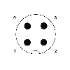 M12A Fem Droit 4p/M12A Mâle Droit 4p; PUR 4x0.34 Gris/Noir 10m - SAC-4P-M12MS/10,0-PUR/M12FS M12A Fem Droit 4p/M12A Mâle Droit 4p; PUR 4x0.34 Gris/Noir 10m - SAC-4P-M12MS/10,0-PUR/M12FS