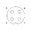 M12A Fem Droit 4p/M12A Mâle Droit 4p; PUR 4x0.34 Gris/Noir 10m - SAC-4P-M12MS/10,0-PUR/M12FS M12A Fem Droit 4p/M12A Mâle Droit 4p; PUR 4x0.34 Gris/Noir 10m - SAC-4P-M12MS/10,0-PUR/M12FS