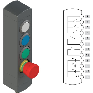 Boîtier de commande 4 dispositifs IP65-Lire la description