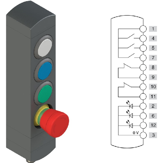 Boîtier de commande 4 dispositifs IP65-Lire la description