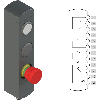 Boîtier de commande, 3 dispositifs, IP65, M12 12P - BN AC3ZA49