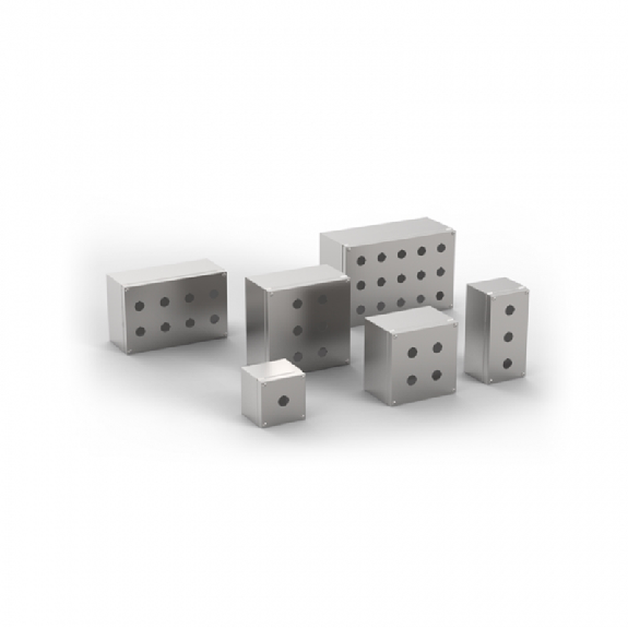 Boîte à boutons JBF 100 200 90 (LxHxP) inox AISI 304, IP66, 2 trous - JBF 1020 Boîte à boutons JBF 100 200 90 (LxHxP) inox AISI 304, IP66, 2 trous - JBF 1020-Lire la description