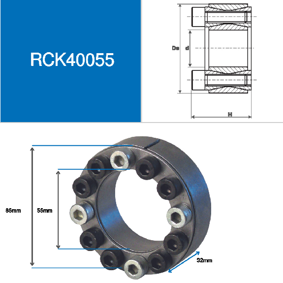 CMW - Klemmring RCK40 Durchmesser 55 X 85 CMW - Klemmring RCK40 Durchmesser 55 X 85-Beschreibung lesen