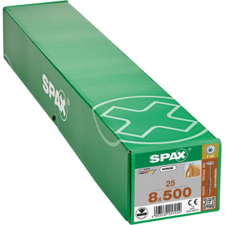 SPAX Telko T-STAR+ 8,0 x 500/80 Wirox STRECKE-Beschreibung lesen