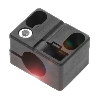 Bloc de serrage pour détecteurs Ø18mm et M18, 40x24x30mm, PA 6 - BES 18,0-KB-3 (BAM00F7) Bloc de serrage pour détecteurs Ø18mm et M18, 40x24x30mm, PA 6 - BES 18,0-KB-3 (BAM00F7)