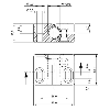 Bloc de serrage avec butée fixe pour détecteur Ø12mm ou M12, PA 6 - BES 12,0-KB-3-F (BAM00CA) Bloc de serrage avec butée fixe pour détecteur Ø12mm ou M12, PA 6 - BES 12,0-KB-3-F (BAM00CA)