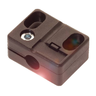Bloc de serrage avec butée fixe pour détecteur Ø12mm ou M12, PA 6 - BES 12,0-KB-3-F (BAM00CA)-Lire la description