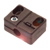 Bloc de serrage avec butée fixe pour détecteur Ø12mm ou M12, PA 6 - BES 12,0-KB-3-F (BAM00CA) Bloc de serrage avec butée fixe pour détecteur Ø12mm ou M12, PA 6 - BES 12,0-KB-3-F (BAM00CA)