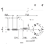Ressort anti-rotation à un bras, fixation Ø64,5...281 mm, vis M4 - Kit de montage 021 Ressort anti-rotation à un bras, fixation Ø64,5...281 mm, vis M4 - Kit de montage 021