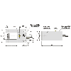 Fourche opt. U PNP NO E=13mm Prof=22mm IR 10-30Vdc / M08 4P+0.3m - FT13-CF PNP NO LC0.30+M8/4