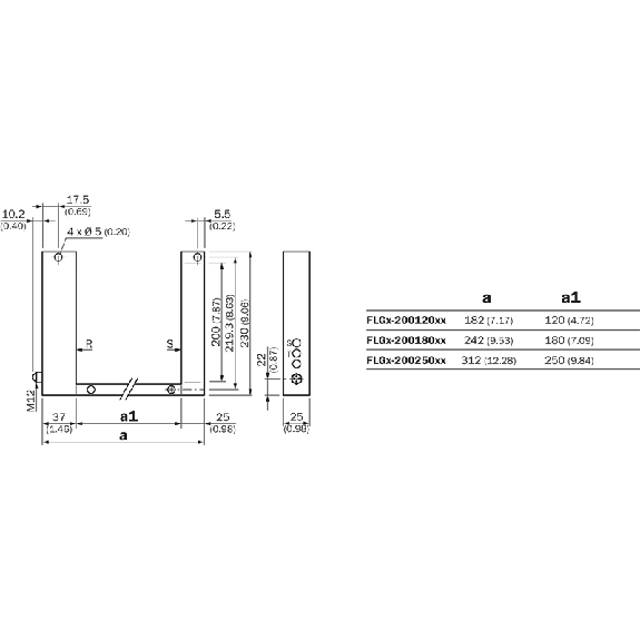 Cadre optique (version ouverte) 250x200mm PNP/NPN LO/DO / M12 4P - FLG4-20025021 Cadre optique (version ouverte) 250x200mm PNP/NPN LO/DO / M12 4P - FLG4-20025021-Lire la description