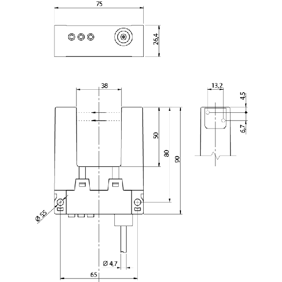 Fourche opt. U MOSFET E=38m Prof=50mm IR LO/DO, M12 4P+C - FC3/A Fourche opt. U MOSFET E=38m Prof=50mm IR LO/DO, M12 4P+C - FC3/A-Lire la description