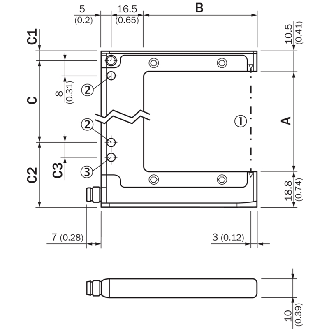 Fourche opt. U PNP/NPN E=80mm P=60mm LR LO/DO / M08 3P - WFE-080060B337-Lire la description