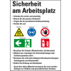Aushang Sicherheit am Arbeitsplatz, Kunststoff, 500x700mm, ASR A1.3, DIN EN ISO 7010 Aushang Sicherheit am Arbeitsplatz, Kunststoff, 500x700mm, ASR A1.3, DIN EN ISO 7010