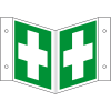 Rettungs-Nasenschild Erste Hilfe, Kunststoff, 200x200mm, ASR A1.3, DIN EN ISO 7010 E003 Rettungs-Nasenschild Erste Hilfe, Kunststoff, 200x200mm, ASR A1.3, DIN EN ISO 7010 E003
