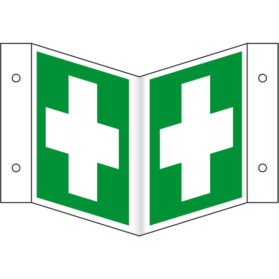 Rettungs-Nasenschild Erste Hilfe, Kunststoff, 200x200mm, ASR A1.3, DIN EN ISO 7010 E003 Rettungs-Nasenschild Erste Hilfe, Kunststoff, 200x200mm, ASR A1.3, DIN EN ISO 7010 E003-Beschreibung lesen