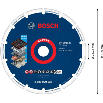 Disque  trononner Bosch EXPERT Diamond Metal Wheel, 180 x 22,23 mm-Lire la description