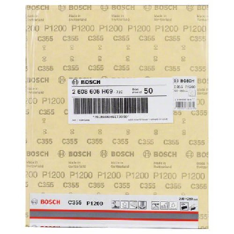 Feuille abrasive C355, feuille abrasive en papier, 230 x 280 mm, 1200-Lire la description