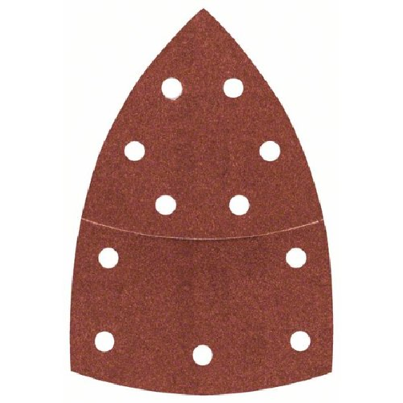 Feuille abrasive C430, 10 pièces, 102 x 62, 93 mm, 180, 11 trous-Lire la description