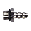 Raccord simple, laiton chromé pour tous types de manomètres à liquide - Raccord simple n°487