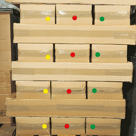 Markierungspunkte, rot, Folie, selbstklebend, Ø 10mm, 100/Rolle Markierungspunkte, rot, Folie, selbstklebend, Ø 10mm, 100/Rolle-Beschreibung lesen