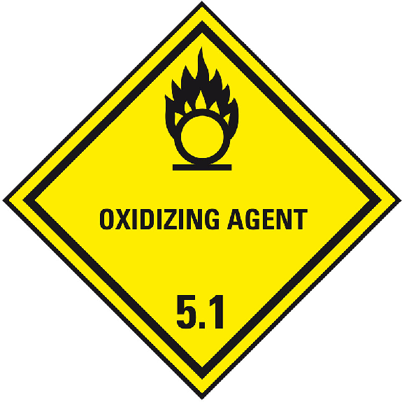 Verpackungskennzeichen Klasse 5.1, Oxidizing Agent, Folie, seewasserbeständig, 100x100mm, IMDG-Code, GGVSEB, ADR, IATA Verpackungskennzeichen Klasse 5.1, Oxidizing Agent, Folie, seewasserbeständig, 100x100mm, IMDG-Code, GGVSEB, ADR, IATA-Beschreibung lesen