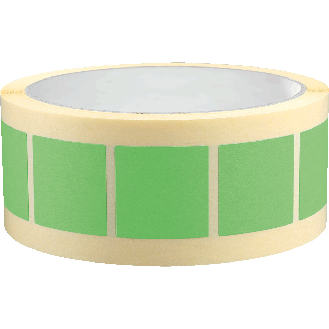 Organisationsetikett, beschriftbar, grün, Haftpapier, ablösbar, 25x25mm, 500/Rolle-Beschreibung lesen