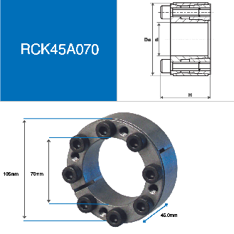CMW - Disco di calettamento RCK45A, diametro 70 X 105-Leggi tutto