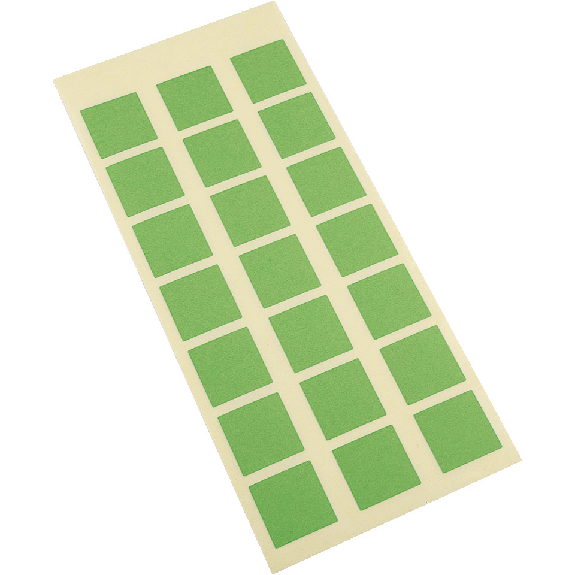Etikett, eckig, beschriftbar, grün, Haftpapier, ablösbar, 25x25mm, 21/Bogen Etikett, eckig, beschriftbar, grün, Haftpapier, ablösbar, 25x25mm, 21/Bogen-Beschreibung lesen