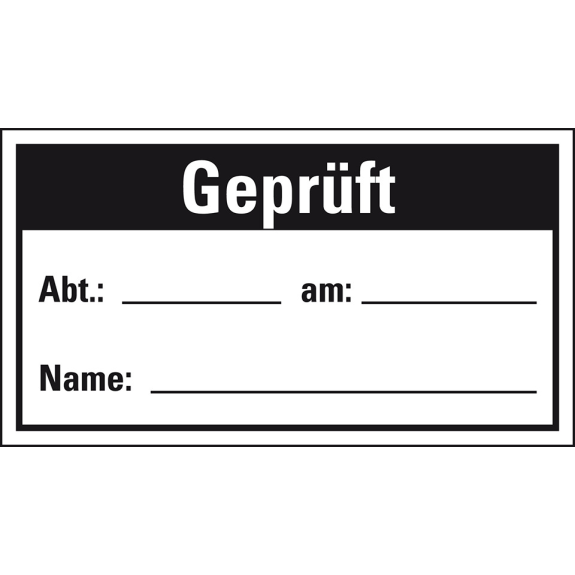 Qualitätsaufkleber Geprüft, Haftpapier, ablösbar, 40x25mm, 250/Rolle Qualitätsaufkleber Geprüft, Haftpapier, ablösbar, 40x25mm, 250/Rolle-Beschreibung lesen