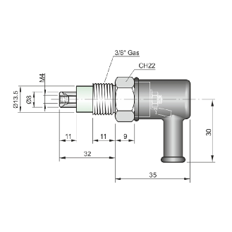 Sonde de détection de niveau par conductivité pour CL1001 ou CL1002 - CL-A-Lire la description