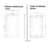 Dahua - VTM125 - 2 Modul Rahmen, - Rahmen für VTM127 - Material: Aluminium - 2 Komponenten, Rahmen für Abdeckung, Halte