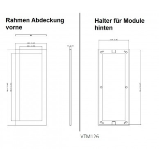 3 Modul Rahmen VTM126 für VTM128 aus Aluminium-Beschreibung lesen