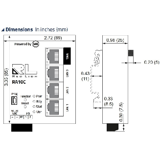 Pare-feu industriel compact RA10C - RA10C000000000D0-Lire la description