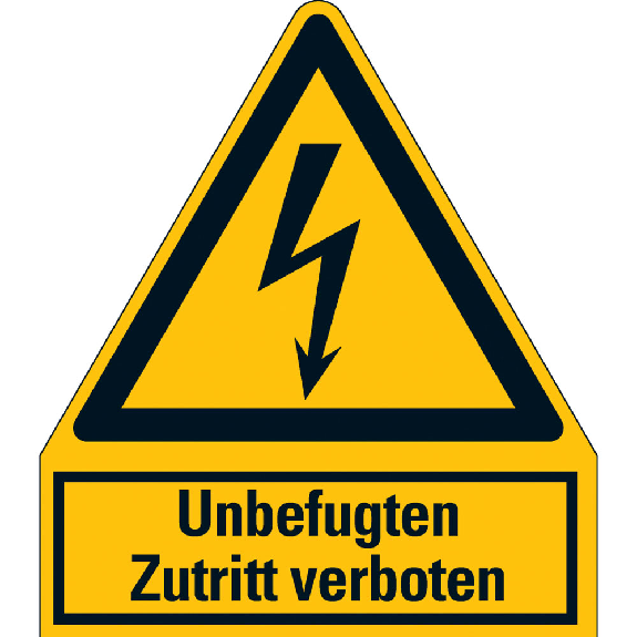 Warnschild Unbefugten Zutritt verboten, Folie, selbstklebend, 240x210mm Warnschild Unbefugten Zutritt verboten, Folie, selbstklebend, 240x210mm-Beschreibung lesen