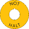NOT-HALT-Kontrastunterlage mit Nase, RoHS konform, Folie, selbstklebend, Ø 60/22,5mm NOT-HALT-Kontrastunterlage mit Nase, RoHS konform, Folie, selbstklebend, Ø 60/22,5mm