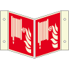 PERMALIGHT plus langnachleuchtend Brandschutz-Nasenschild Löschschlauch, Kunststoff, 200x200mm, ASR A1.3, ISO 7010 F002 PERMALIGHT plus langnachleuchtend Brandschutz-Nasenschild Löschschlauch, Kunststoff, 200x200mm, ASR A1.3, ISO 7010 F002