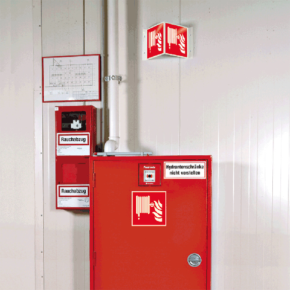 PERMALIGHT plus langnachleuchtend Brandschutz-Nasenschild Löschschlauch, Kunststoff, 200x200mm, ASR A1.3, ISO 7010 F002 PERMALIGHT plus langnachleuchtend Brandschutz-Nasenschild Löschschlauch, Kunststoff, 200x200mm, ASR A1.3, ISO 7010 F002-Beschreibung lesen
