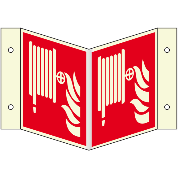 PERMALIGHT plus langnachleuchtend Brandschutz-Nasenschild Löschschlauch, Kunststoff, 200x200mm, ASR A1.3, ISO 7010 F002 PERMALIGHT plus langnachleuchtend Brandschutz-Nasenschild Löschschlauch, Kunststoff, 200x200mm, ASR A1.3, ISO 7010 F002-Beschreibung lesen