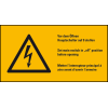 Warn-Kombischild Vor Öffnen Hauptsch., RoHS konform, 3-spr., Folie, 52x26mm, 10/BOG, ASR A1.3, DIN EN ISO 7010 W012 Warn-Kombischild Vor Öffnen Hauptsch., RoHS konform, 3-spr., Folie, 52x26mm, 10/BOG, ASR A1.3, DIN EN ISO 7010 W012