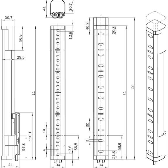 Barrière de sécurité T4 H=0900mm Rés=30mm P=30m Version PACK - C4P-PA09031S002 Barrière de sécurité T4 H=0900mm Rés=30mm P=30m Version PACK - C4P-PA09031S002-Lire la description