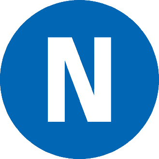 Leiterkennz. Neutralleiter N, PET laminiert, Folie, selbstkl., Ø16mm, 500/Rolle-Beschreibung lesen