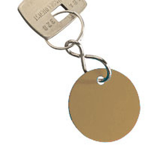 Schlüsselmarken blanko, gold, Aluminium, Ø 20mm, 100/VE Schlüsselmarken blanko, gold, Aluminium, Ø 20mm, 100/VE-Beschreibung lesen