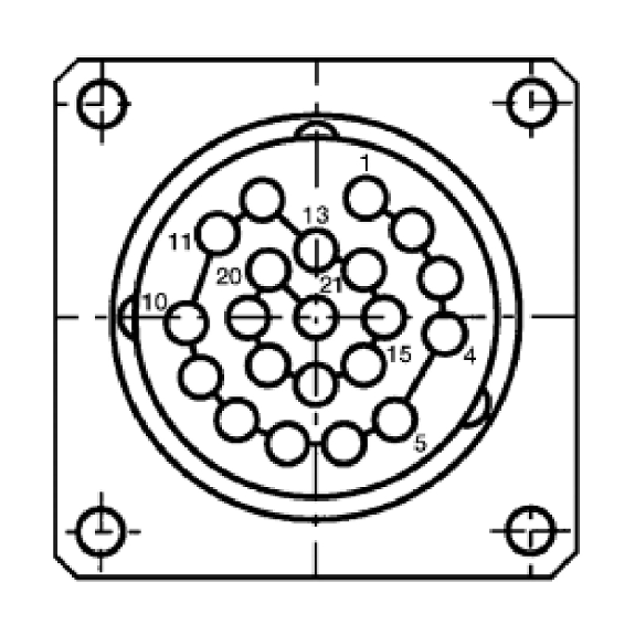 Codeur abs. monotour Ø60mm Axe plein 10mm Parallèle 8192i/t M23 21P - ARS60-H4B08192-Lire la description