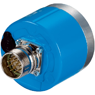 Codeur abs. monotour Ø60mm Axe plein 10mm Parallèle 8192i/t M23 21P - ARS60-H4B08192-Lire la description