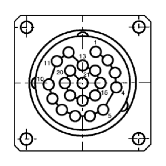 Codeur abs. monotour Ø60mm Axe plein 10mm Parallèle 8192i/t M23 21P - ARS60-H4B08192-Lire la description