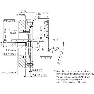 Codeur absolu monotour feedback moteur HIPERFACE DSL - EKS36-0KF0B018A-Lire la description